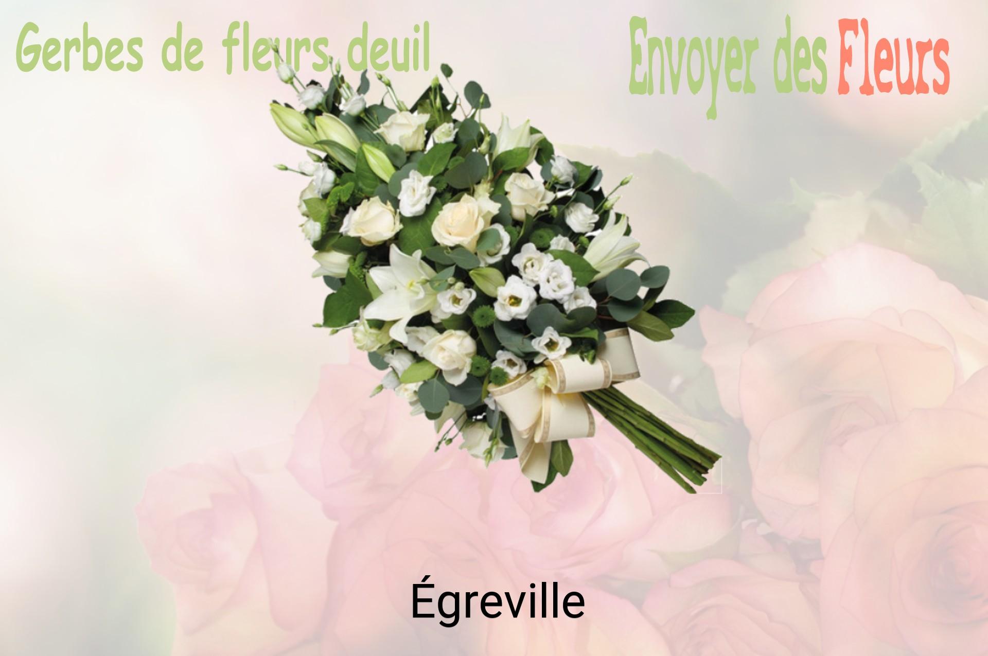 Gerbe de fleurs de deuil livrée à Égreville